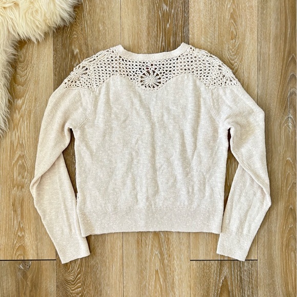 RRL Ralph Lauren Crochet-Paneled Cardigan - Picture 11 of 11